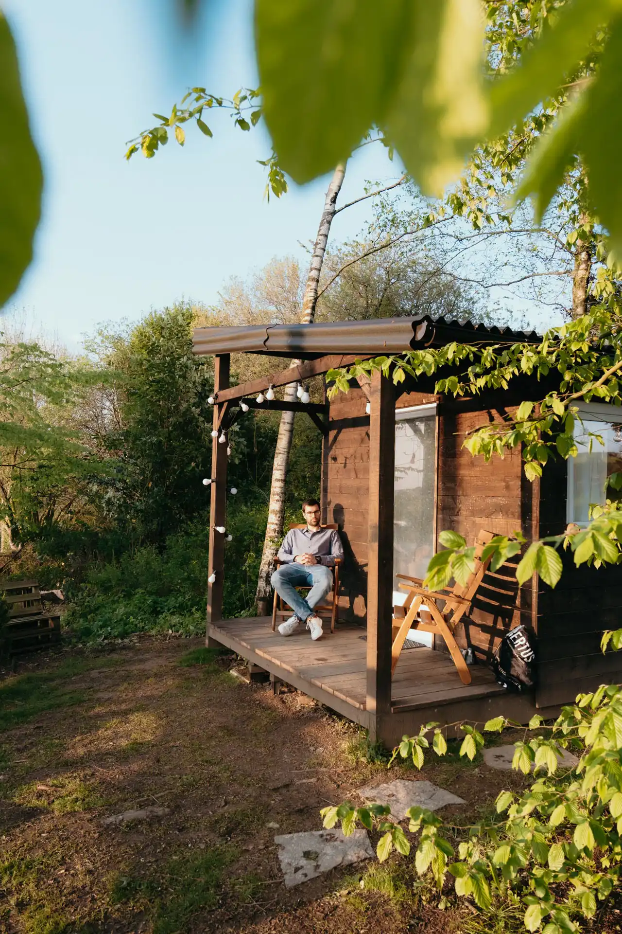 Cabane Félicie en bois - Logement insolite à Saint-Hubert en Belgique
