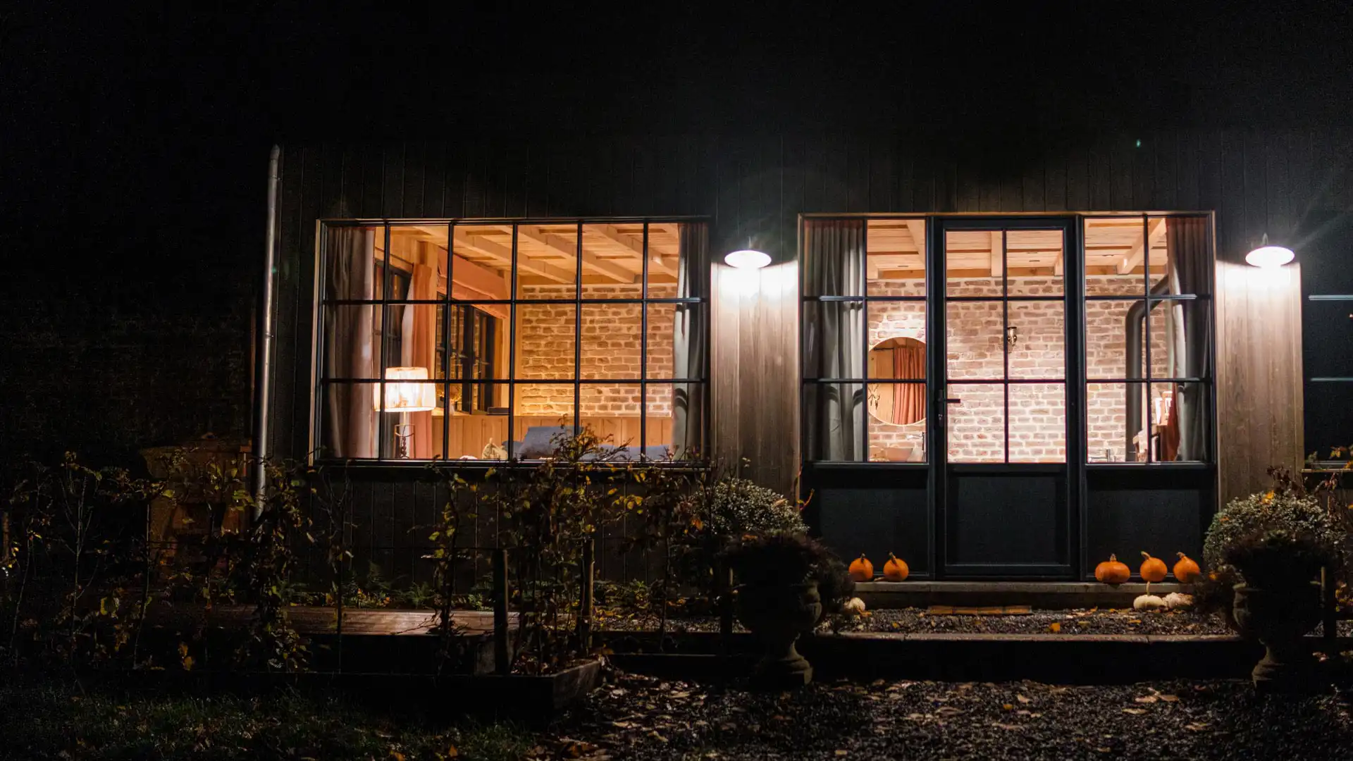 La cabane du potager de la Ferme de Linciaux de nuit - Logement insolite en Belgique