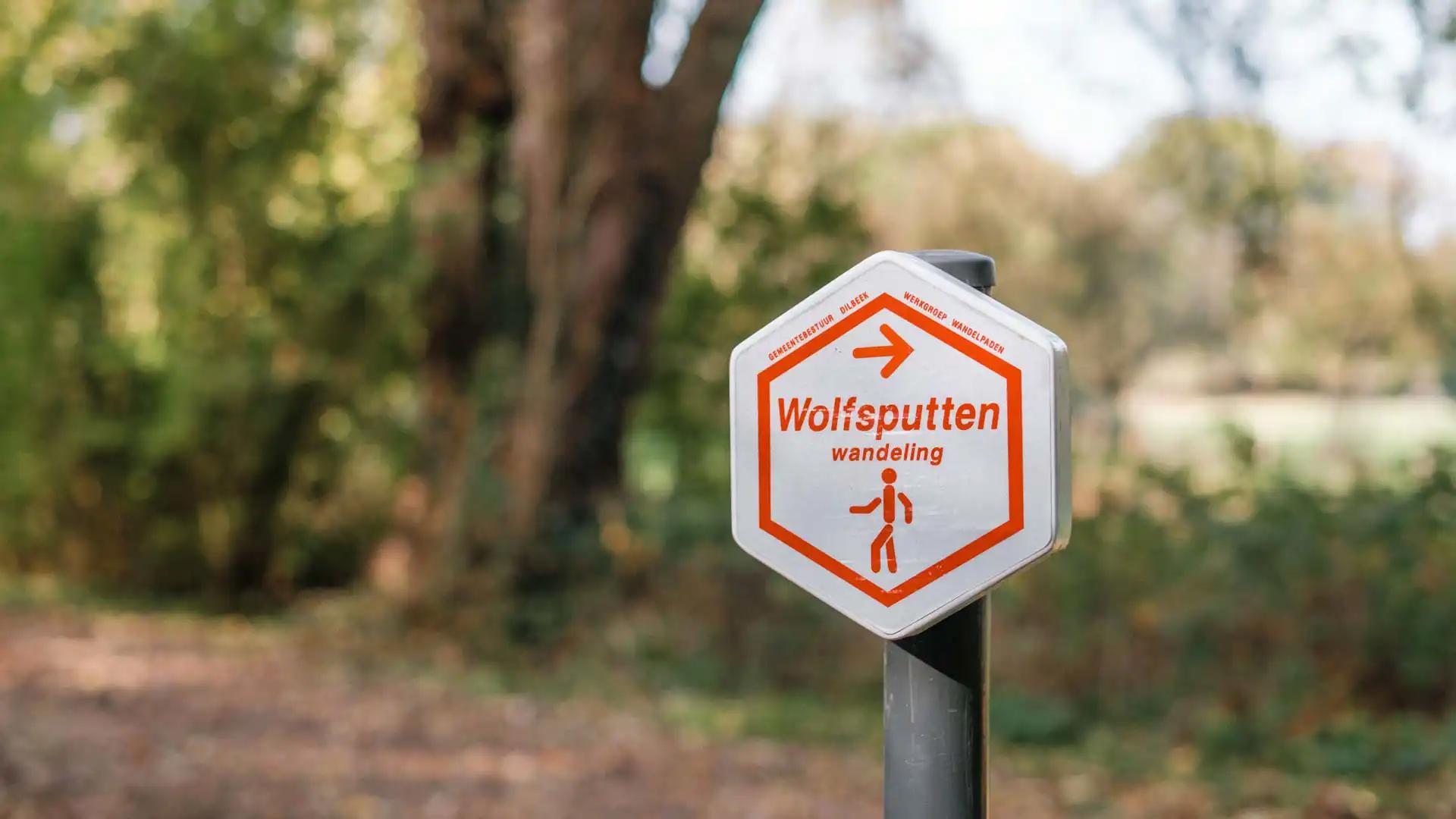 Wolfsputten Randonnée panneau de Balisage