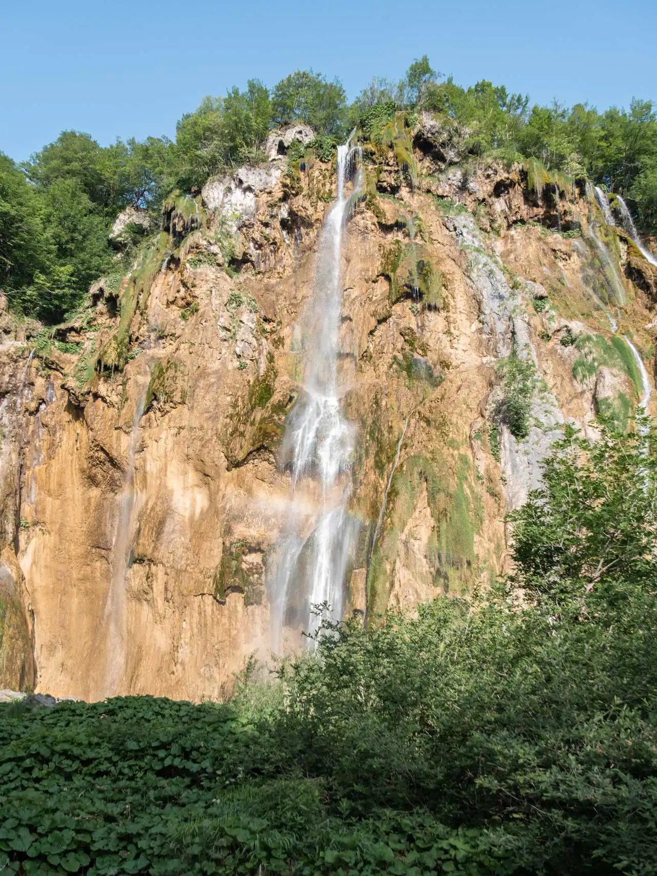 Veliki Slap, plus haute chute d'eau des Lacs de Plitvice en Croatie