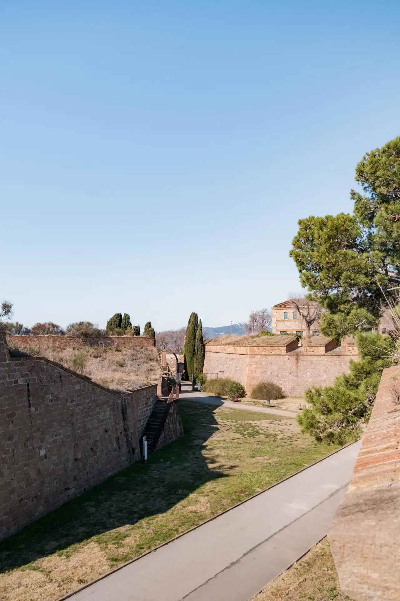 Remparts du Château de Monjuïc à Barcelone