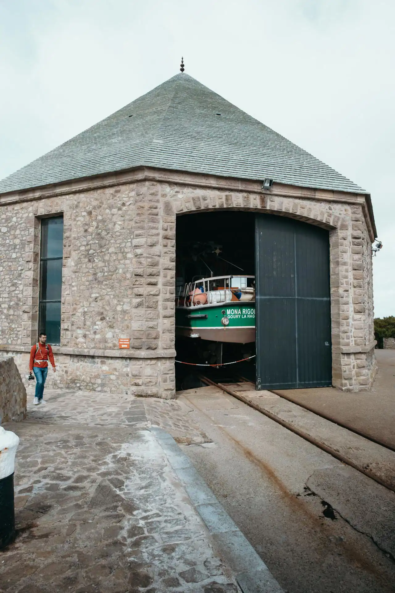 Bâtiment de la SNSM à Goury-sur-Mer dans la Manche