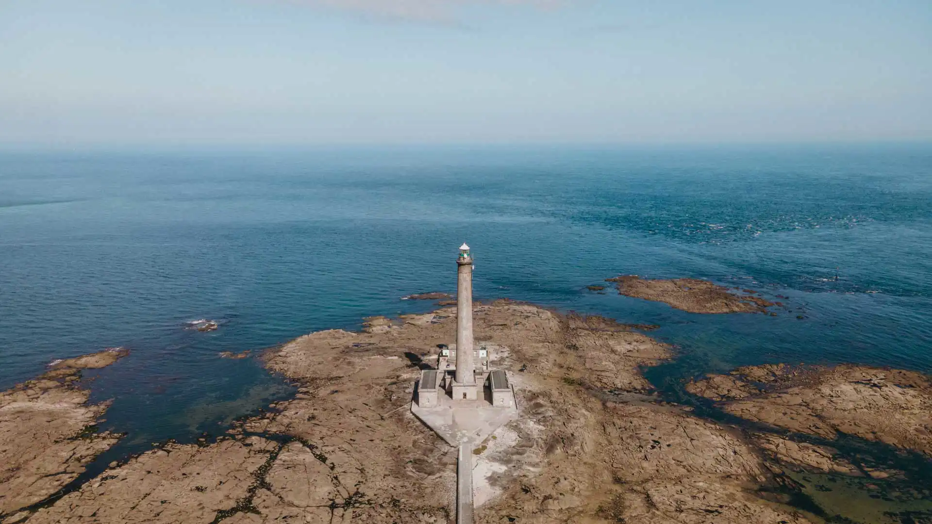 Phare de Gatteville à Barfleur, vue drone