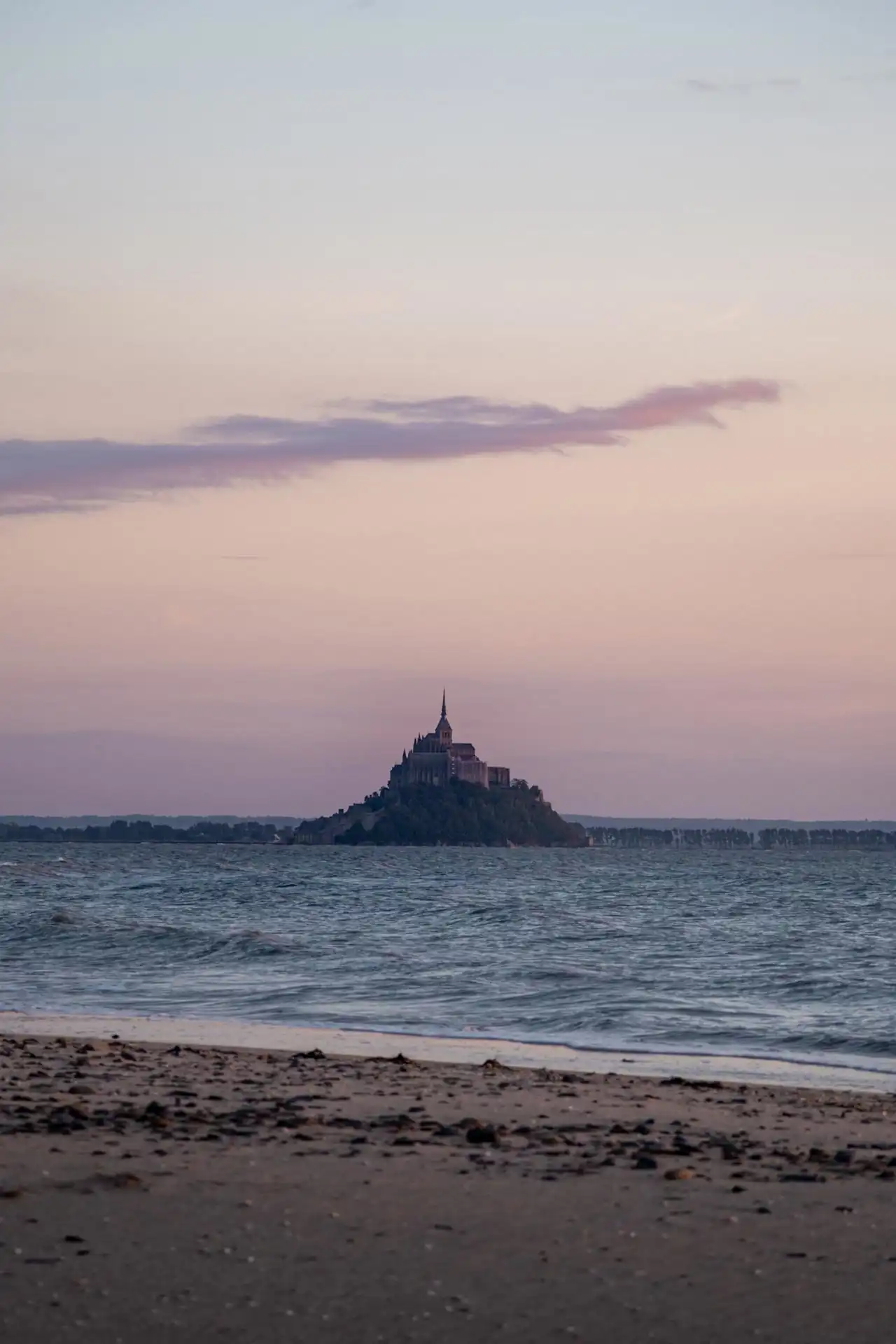 vue sur le Mont-Saint-Michel depuis le Bec d'Andaine