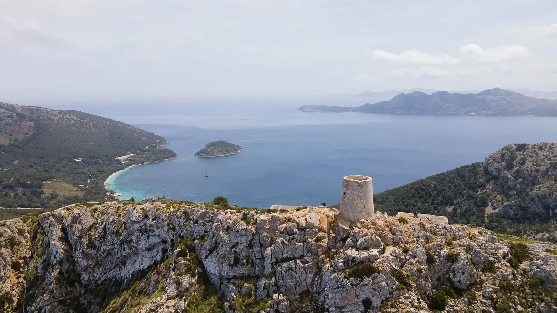 Tour d’Albercutx vue drone