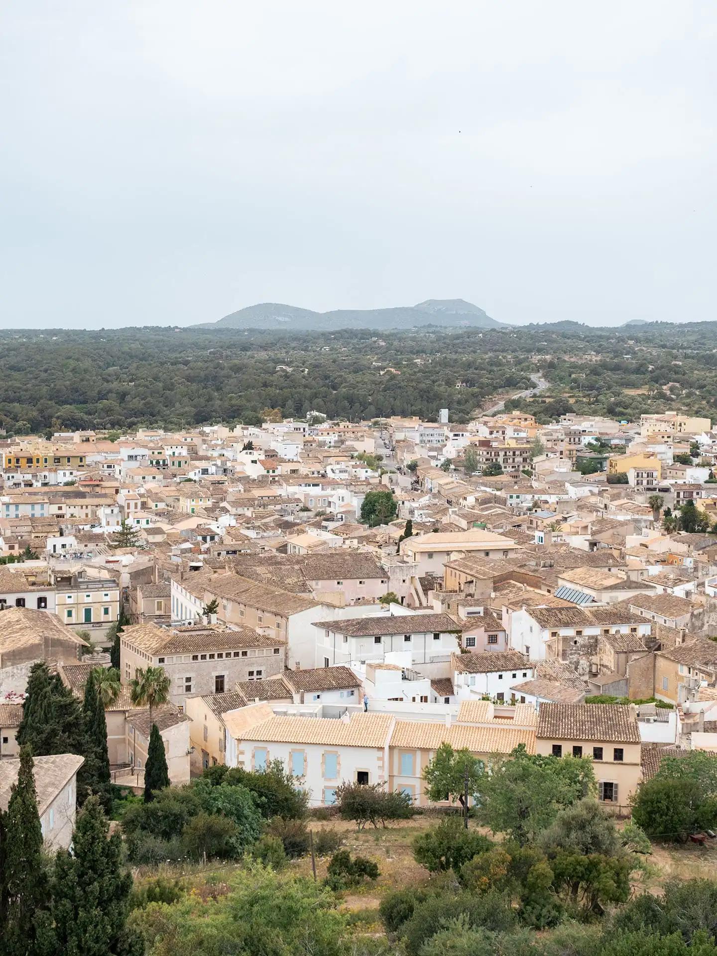 Vue sur les terres d'Artà depuis le sanctuaire