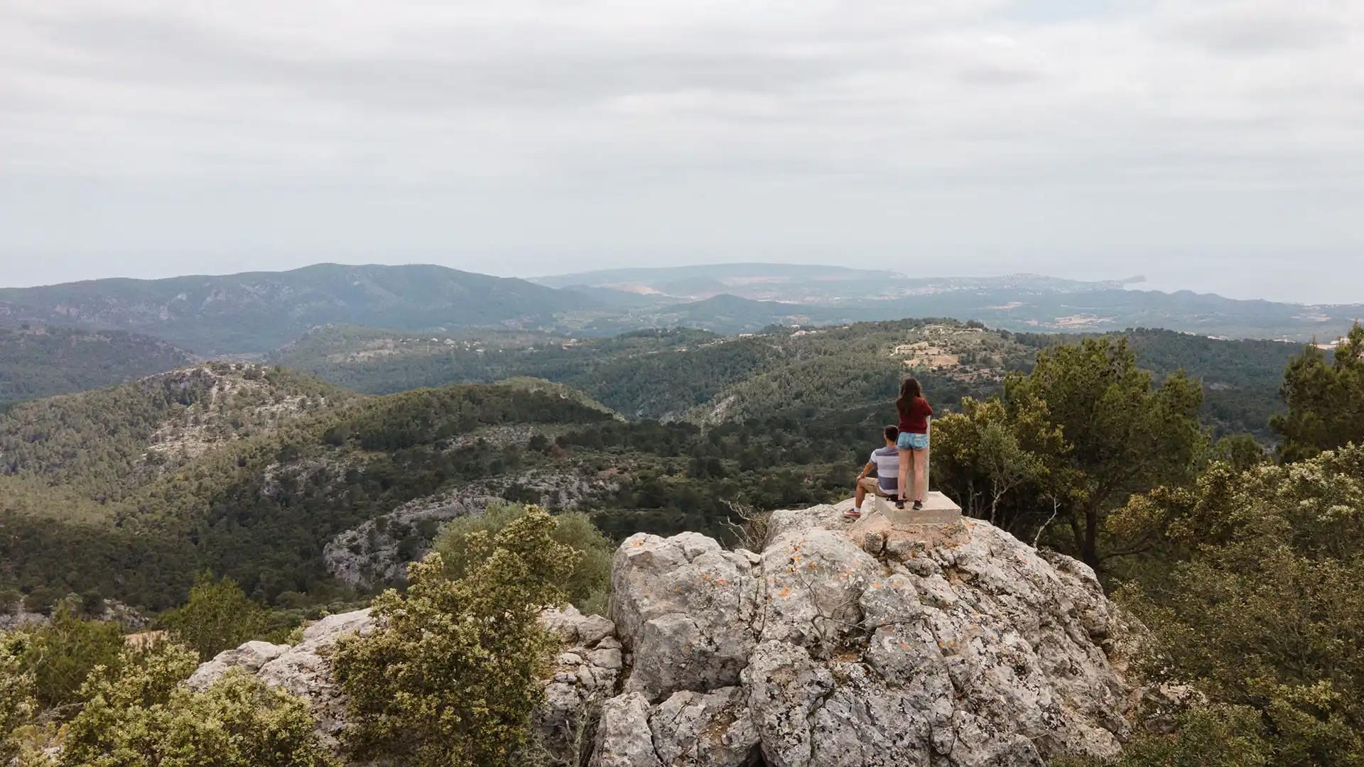puig de na bauçana vue drone