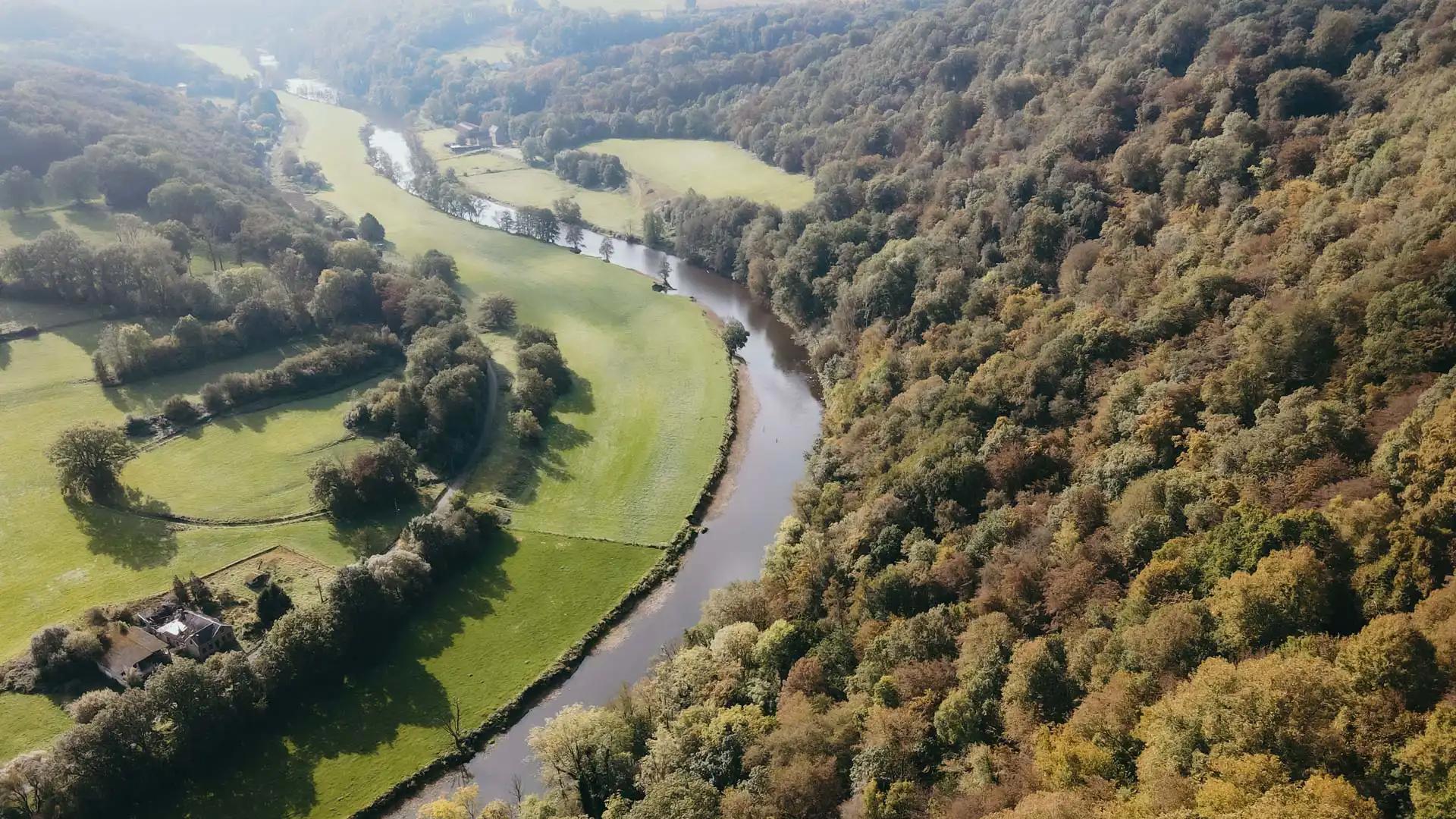 L'Ourthe depuis la Roche aux faucons