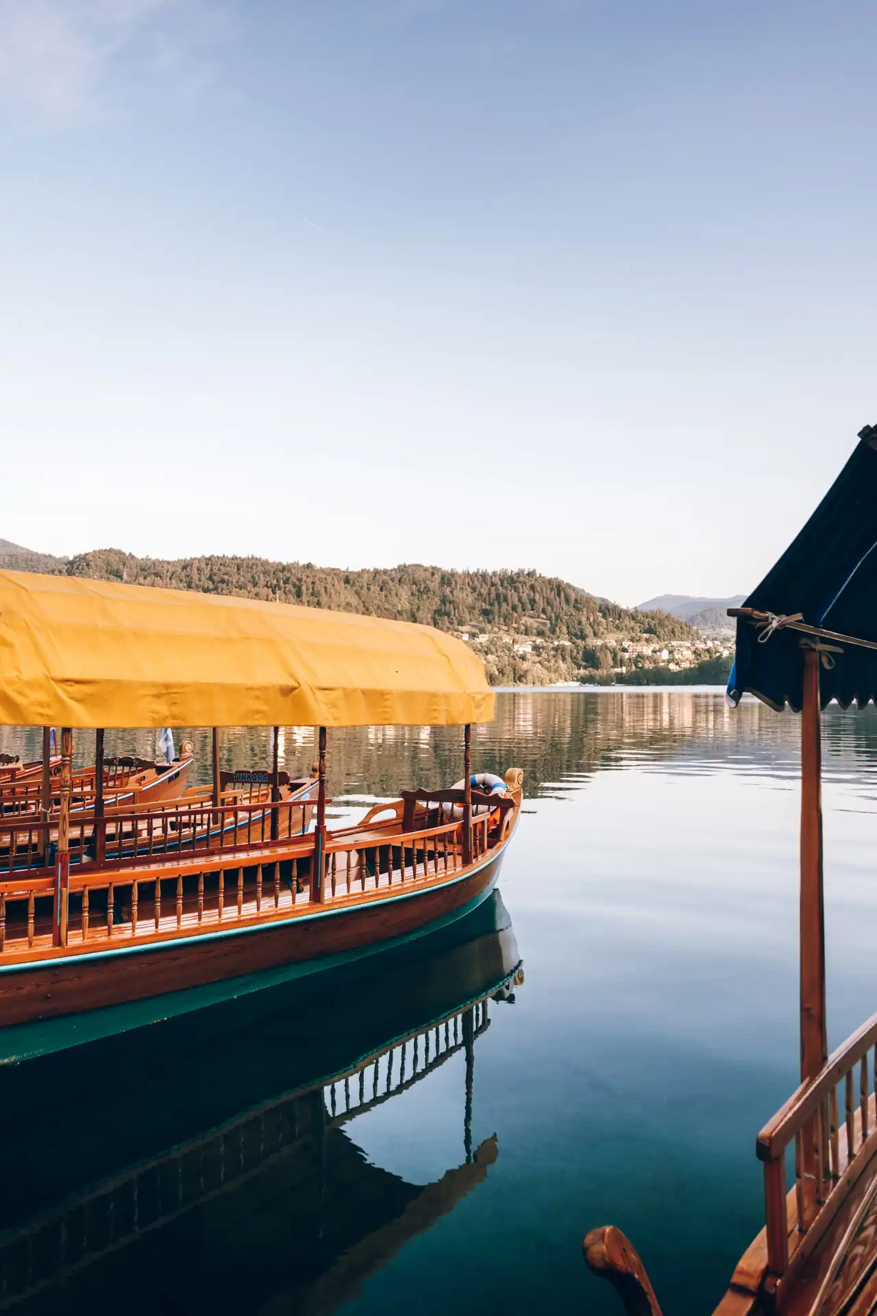 Plenta sur le lac de Bled en Slovénie