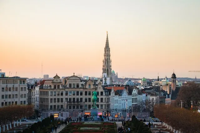 La vue depuis le mont des arts