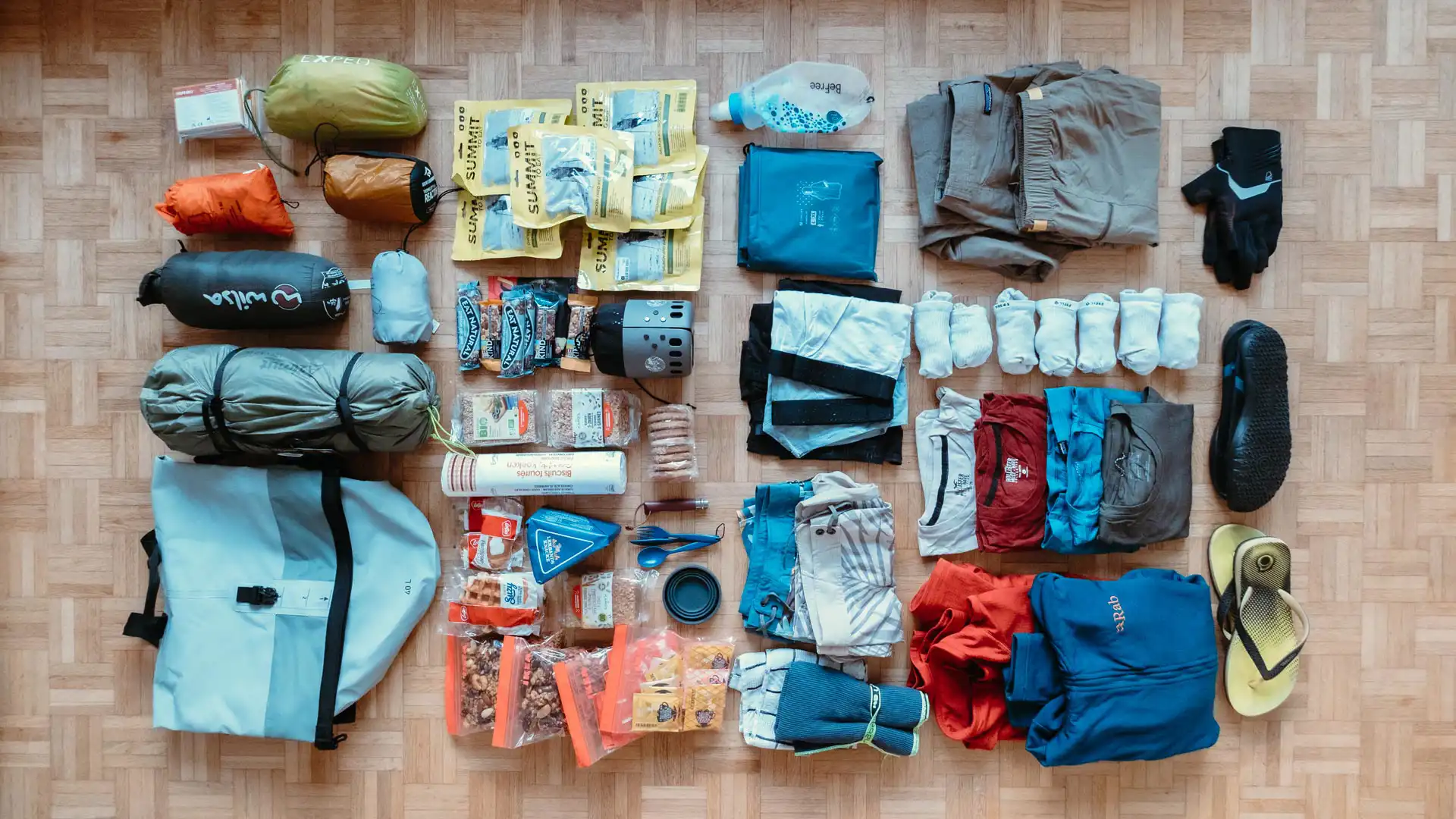 Matériel pour un canoe trip