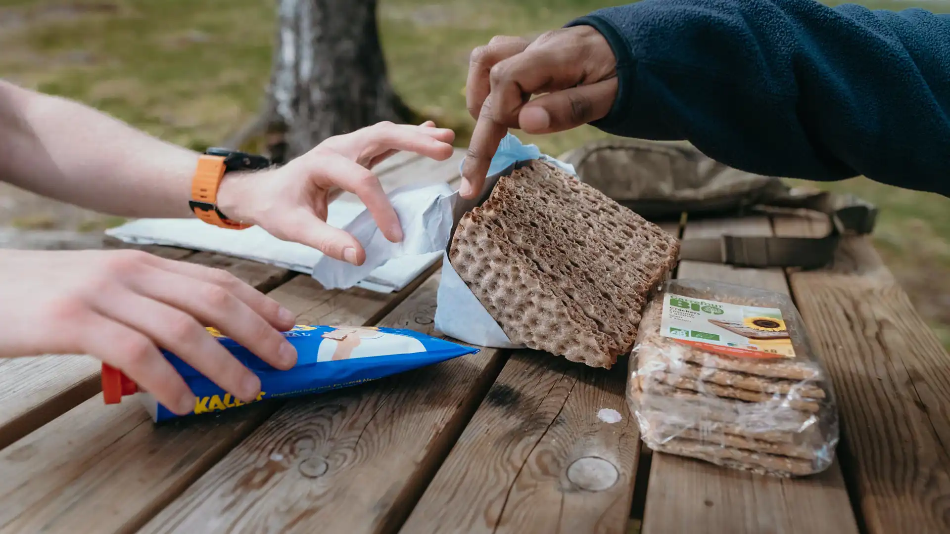 crackers et nourriture en tube Suédoise